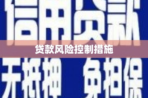 塔什库尔干塔吉克贷款风险控制措施