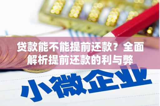 沙湾贷款能不能提前还款？全面解析提前还款的利与弊