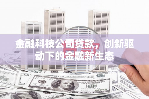 连江金融科技公司贷款，创新驱动下的金融新生态