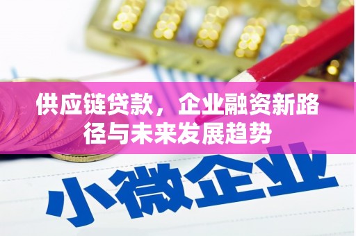 循化供应链贷款，企业融资新路径与未来发展趋势