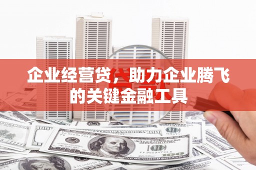 汤原企业经营贷，助力企业腾飞的关键金融工具
