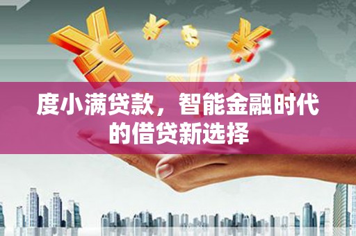 岭东度小满贷款，智能金融时代的借贷新选择