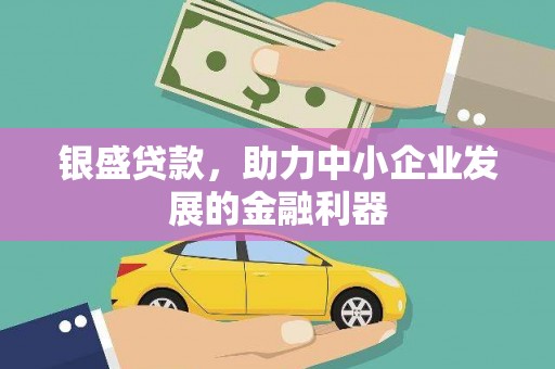 青河银盛贷款，助力中小企业发展的金融利器
