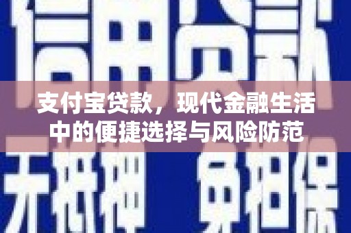 昭化支付宝贷款，现代金融生活中的便捷选择与风险防范