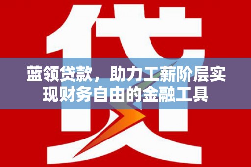 武强蓝领贷款，助力工薪阶层实现财务自由的金融工具