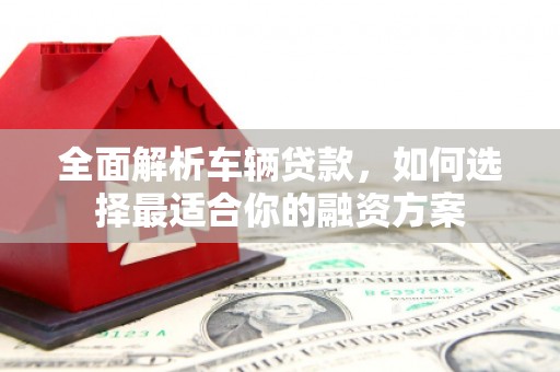邢台全面解析车辆贷款，如何选择最适合你的融资方案
