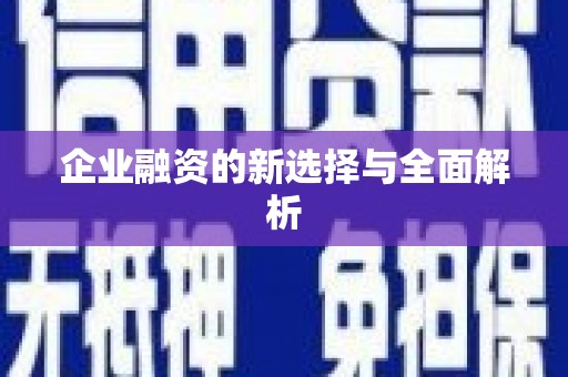 漠河企业融资的新选择与全面解析